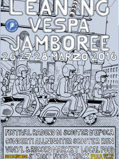 Leaning Vespa Jamboree 2016