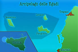 Die Egadi-Inseln in Trapani in Sizilien