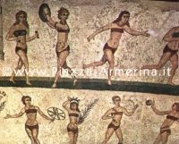 Mosaiken und die römische Villa del Casale in Piazza Armerina