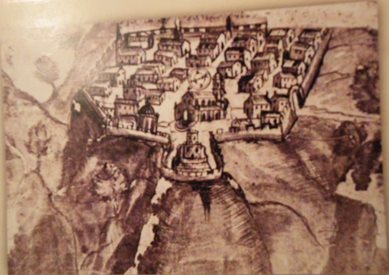 foto Disegno su Piazza Armerina Enna del 1640