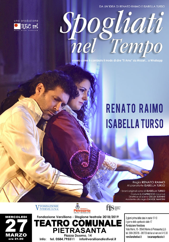 foto Renato Raimo e Isabella Turso a Pietrasanta portano in scena parole d'amore.
