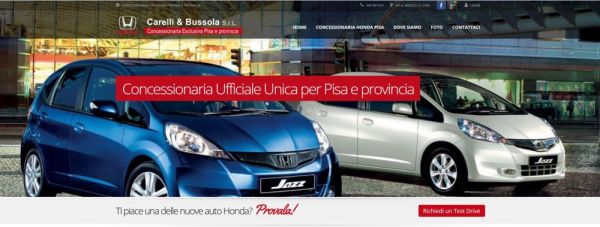 Realizzazione SITO Mobile-friendly per Concessionaria Honda